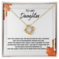 Load image into Gallery viewer, Daughter Love Knot Necklace - Find Your Light
