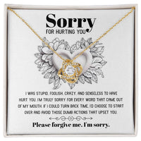 Load image into Gallery viewer, I&#39;m Sorry Love Knot Necklace - Turn Back Time
