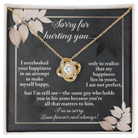 Load image into Gallery viewer, I&#39;m Sorry Love Knot Necklace - Lies In Yours

