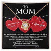 Load image into Gallery viewer, Mom Love Knot Necklace - You Did It
