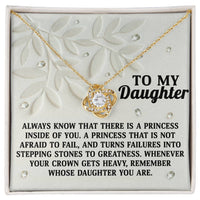 Load image into Gallery viewer, Daughter Love Knot Necklace - Inside Of You
