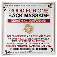 Load image into Gallery viewer, Wife Love Knot Necklace - Back Massage
