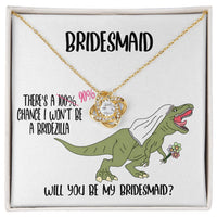 Load image into Gallery viewer, Be My Bridesmaid - Love Knot Necklace
