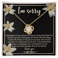 Load image into Gallery viewer, I&#39;m Sorry Love Knot Necklace - The Last Thing
