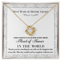 Load image into Gallery viewer, Maid of Honor Love Knot Necklace - My Life

