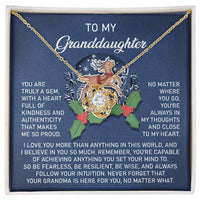 Load image into Gallery viewer, Granddaughter Love Knot Necklace - Here For You
