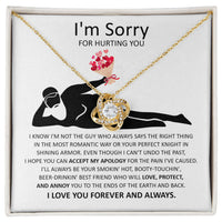 Load image into Gallery viewer, I&#39;m Sorry Love Knot Necklace - The Most Romantic
