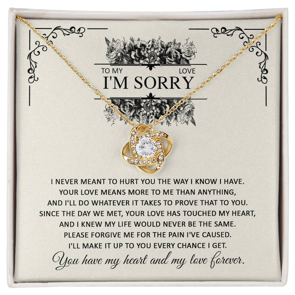 I'm Sorry Love Knot Necklace - Every Chance