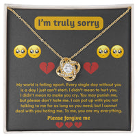 Load image into Gallery viewer, I&#39;m Sorry Love Knot Necklace - Make You Cry
