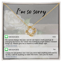 Load image into Gallery viewer, I&#39;m Sorry Love Knot Necklace - Not Perfect
