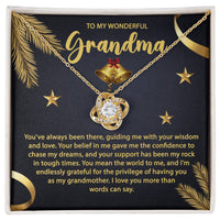 Load image into Gallery viewer, Grandma Love Knot Necklace - Mean The World
