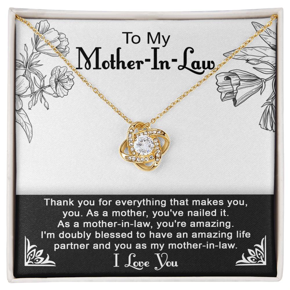 Mother in Law Love Knot Necklace - You're Amazing