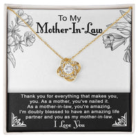 Load image into Gallery viewer, Mother in Law Love Knot Necklace - You&#39;re Amazing
