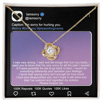 Load image into Gallery viewer, I&#39;m Sorry Love Knot Necklace - Hurt You Badly
