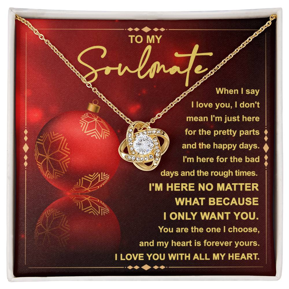 Soulmate Love Knot Necklace - I'm Here