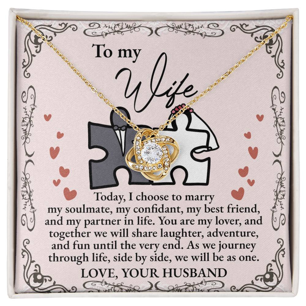 Wife Love Knot Necklace - Be As One