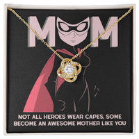 Load image into Gallery viewer, Mom Love Knot Necklace - Awesome Mother

