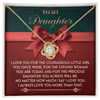 Load image into Gallery viewer, Daughter Love Knot Necklace - Always Will Be
