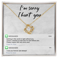 Load image into Gallery viewer, I&#39;m Sorry Love Knot Necklace - Lost Without You

