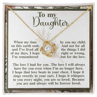 Load image into Gallery viewer, Daughter Love Knot Necklace - In Your Ears
