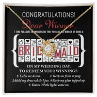 Load image into Gallery viewer, Bridesmaid Love Knot Necklace - Winner
