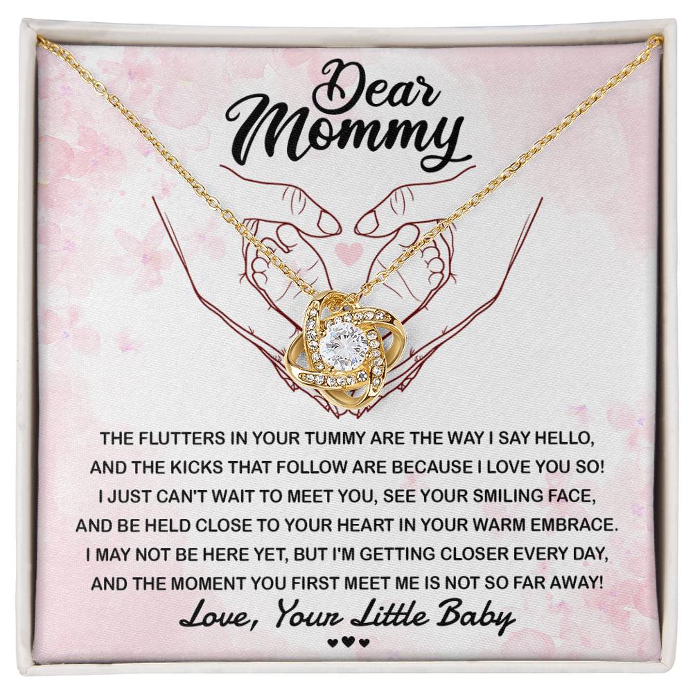 Mommy Love Knot Necklace - I Love You