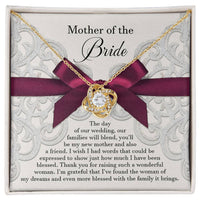 Load image into Gallery viewer, Bride&#39;s Mom Love Knot Necklace - My New Mother
