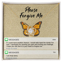 Load image into Gallery viewer, I&#39;m Sorry Love Knot Necklace - In Your Heart
