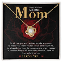 Load image into Gallery viewer, Second Mom Love Knot Necklace - Grateful For You
