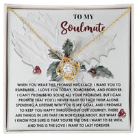 Load image into Gallery viewer, Soulmate Love Knot Necklace - To Be With
