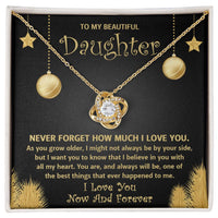 Load image into Gallery viewer, Daughter Love Knot Necklace - The Best Thing
