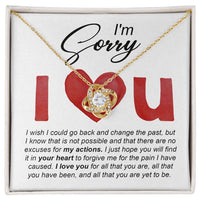 Load image into Gallery viewer, I&#39;m Sorry Love Knot Necklace - Change The Past
