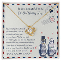 Load image into Gallery viewer, Wife Love Knot Necklace - Love And Cherish
