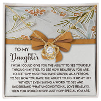 Load image into Gallery viewer, Daughter Love Knot Necklace - Saying A Word
