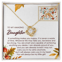Load image into Gallery viewer, Daughter Love Knot Necklace - Makes You Happy
