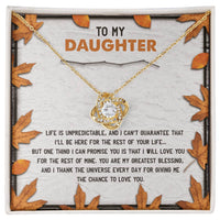 Load image into Gallery viewer, Daughter Love Knot Necklace - My Greatest Blessing
