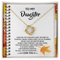 Load image into Gallery viewer, Daughter Love Knot Necklace - In God&#39;s Hands
