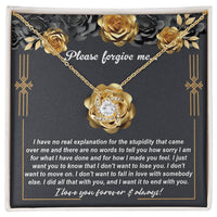 Load image into Gallery viewer, I&#39;m Sorry Love Knot Necklace - End With You
