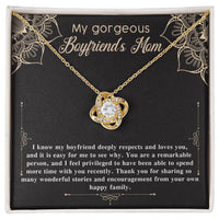 Load image into Gallery viewer, Boyfriend&#39;s Mom Love Knot Necklace - Happy Family
