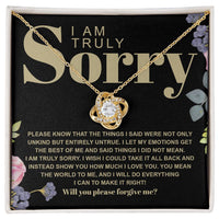 Load image into Gallery viewer, I&#39;m Sorry Love Knot Necklace - Best Of Me
