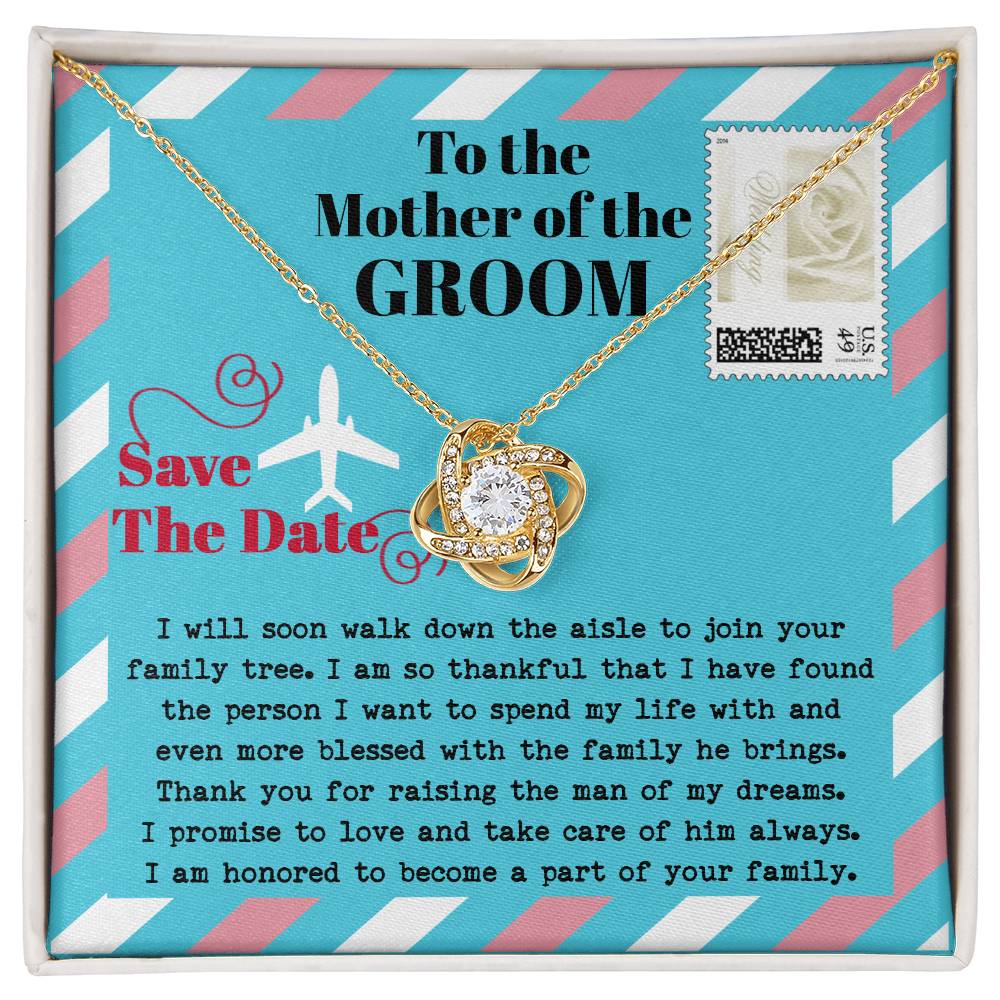 Mom of Groom Love Knot Necklace - Down The Aisle