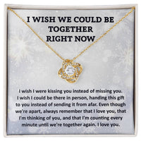 Load image into Gallery viewer, I Miss You - Love Knot Necklace - I Wish
