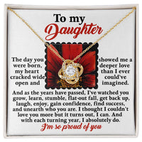 Load image into Gallery viewer, Daughter Love Knot Necklace - Deeper
