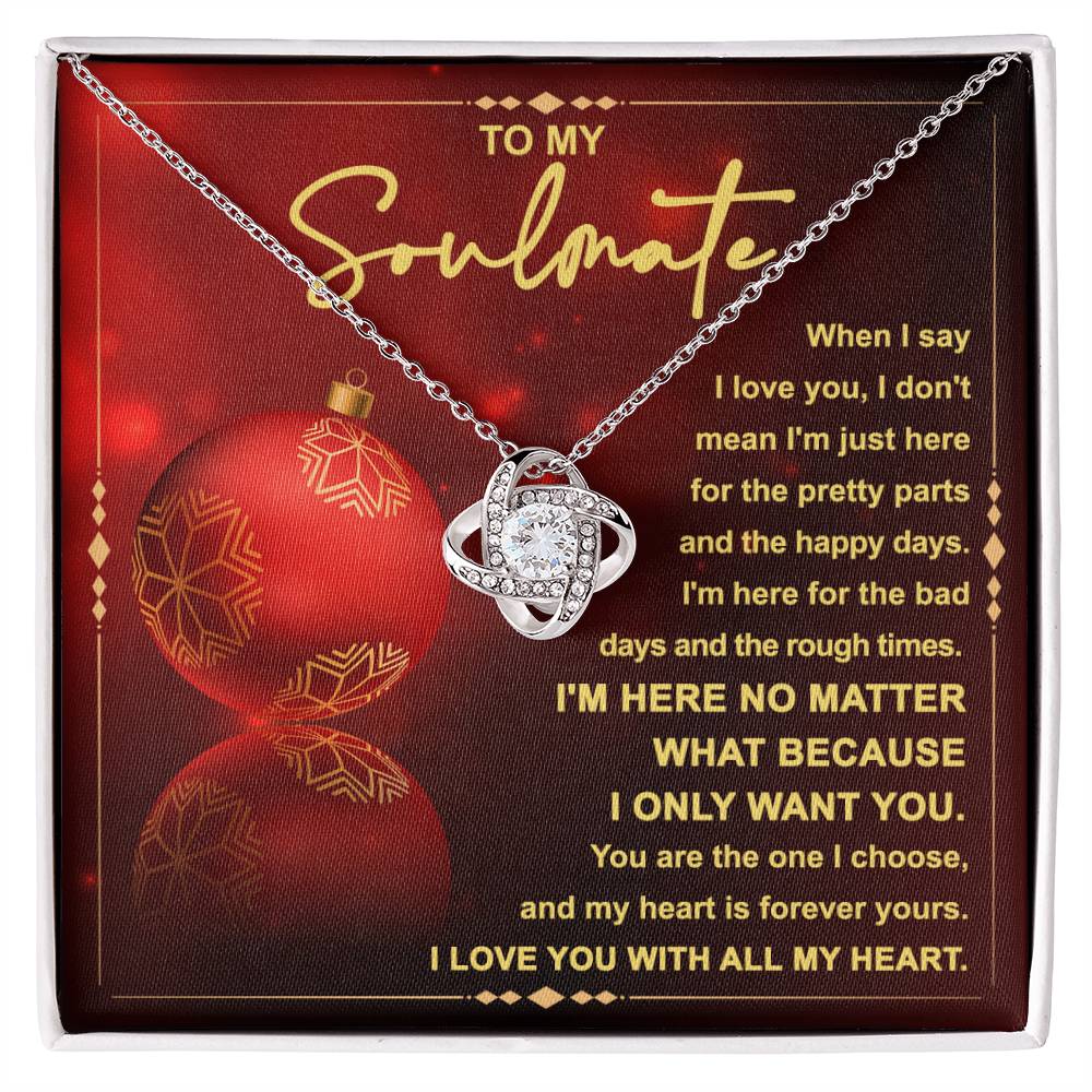 Soulmate Love Knot Necklace - I'm Here