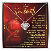 Load image into Gallery viewer, Soulmate Love Knot Necklace - I&#39;m Here
