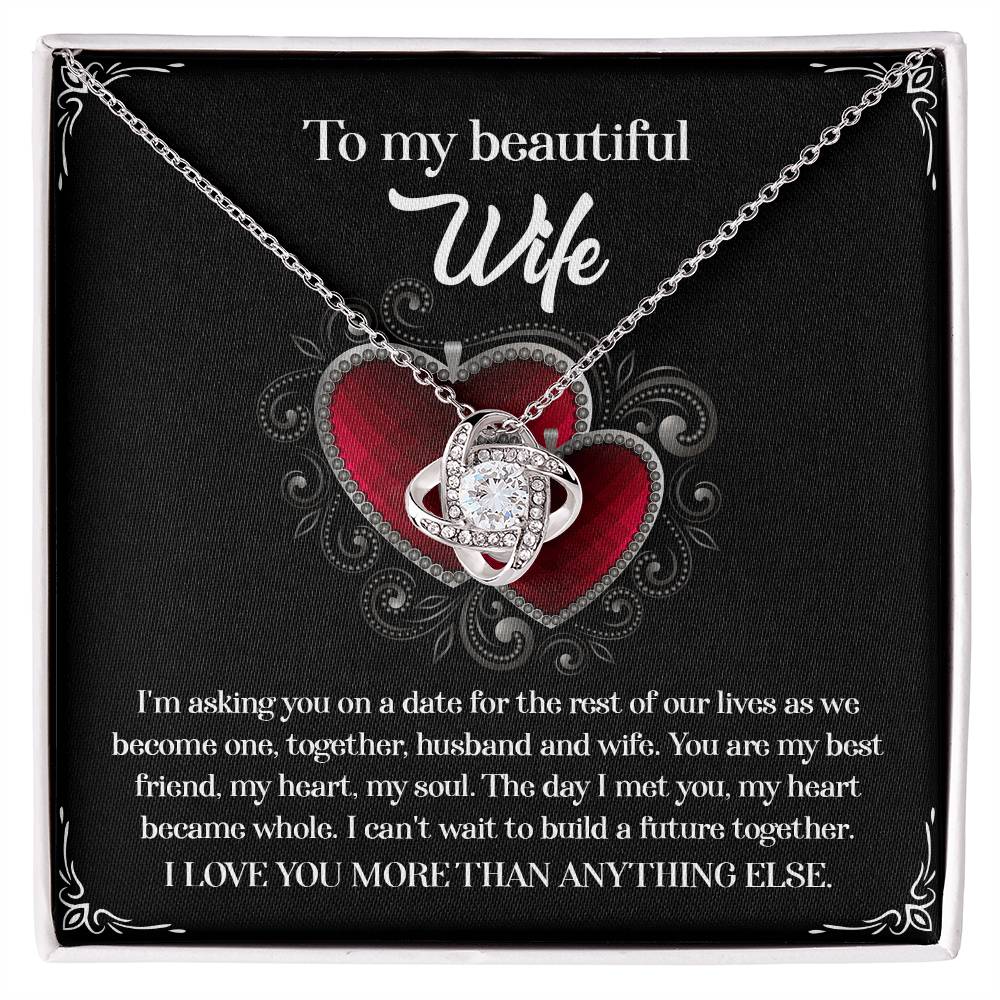 Wife Love Knot Necklace - Heart Became Whole