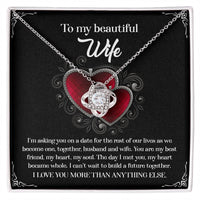 Load image into Gallery viewer, Wife Love Knot Necklace - Heart Became Whole
