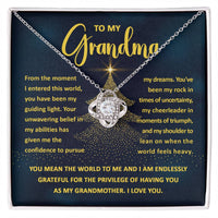 Load image into Gallery viewer, Grandma Love Knot Necklace - My Guiding Light
