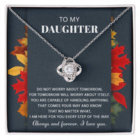 Load image into Gallery viewer, Daughter Love Knot Necklace - Comes Your Way
