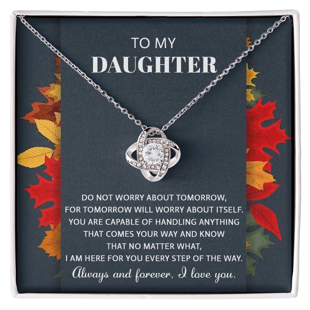 Daughter Love Knot Necklace - Comes Your Way